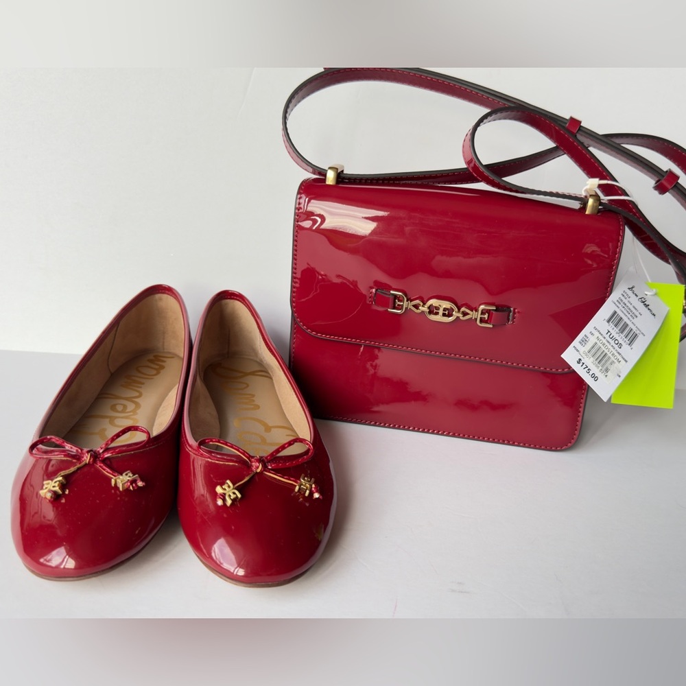 Sam Edelman Felicia Red Ballet Flats - Picture 9 of 11